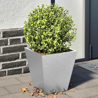 vidaXL Záhradné kvetináče 2 ks 30x30x30 cm, pozinkovaná oceľ