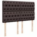 vidaXL Boxspring posteľ s matracom tmavohnedá 160x200 cm látka