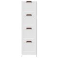 vidaXL stohovateľný úložný box kolesami 4poschodový 75L 64x40x141,5 cm