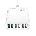 Nabíjačka 6x USB Blitzwolf BW-S15, QC 3.0, 60 W (biela)