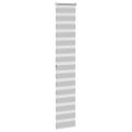 vidaXL Zebra roleta svetlosivá 40x200 cm šírka látky 35,9 cm polyester
