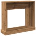 vidaXL Obloženie krbu dub artisan 100x30x87,5 cm kompozitné drevo