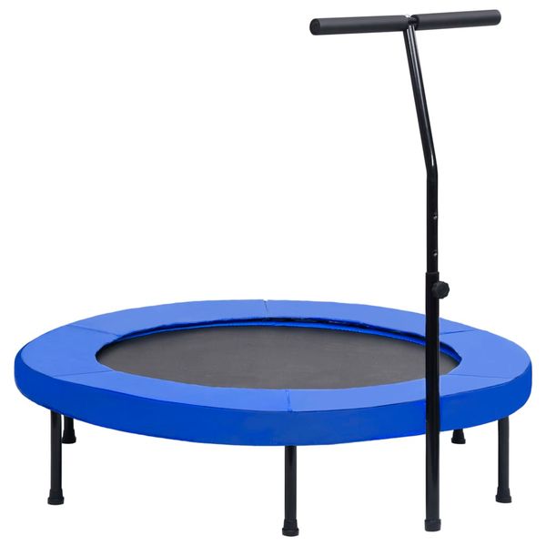 vidaXL Fitness trampolína s rukoväťou a bezpečnostnou podložkou 122 cm