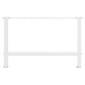 vidaXL Nohy na konferenčný stolík, biele, 2 ks, 70 x (42-43) cm, oceľové