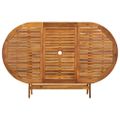 vidaXL Skladací záhradný stôl 160x85x75 cm akáciový masív