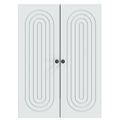 vidaXL Nástenná skrinka Biela 66 x 34,5 x 90 cm Kompozitné drevo