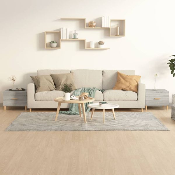 vidaXL Konferenčné stolíky 2ks sivé sonoma 50x50x40cm kompozitné drevo