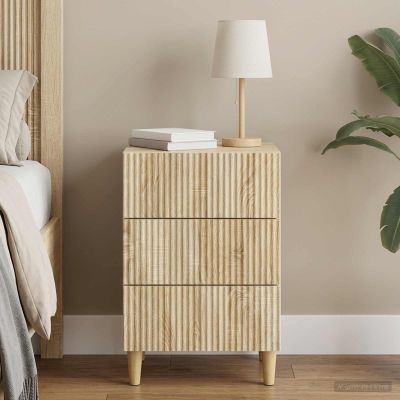 vidaXL Nočný stolík Dub sonoma 43 x 41 x 66,5 cm Kompozitné drevo