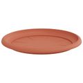 vidaXL Kvetináče 6 ks Tehlovo červená Ø 39 x 32 cm Plast