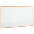 vidaXL Magnetická biela tabuľa s rámom z masívneho borovicového dreva 100 x 55 cm
