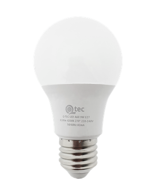 LED žiarovka Qtec 9W A60 E27 4200K