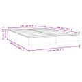 vidaXL Posteľný rám s boxspringom tmavohnedá 140x200 cm látka