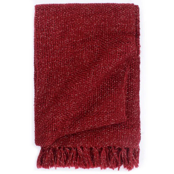 vidaXL Hodváb Vínovo červená 220 x 250 cm Polyester