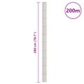 vidaXL Membrána proti burine biela 2x200 m PP