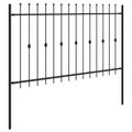 vidaXL Hrotová brána ASTEN 200 x 166 cm Čierna