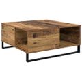 vidaXL Konferenčný stolík Staré drevo 80 x 80 x 36,5 cm