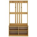 vidaXL Halový strom SANDNES 87x40x159,5 cm masívna borovica