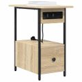 vidaXL Nočný stolík Sonoma dub 60 x 30 x 61 cm Kompozitné drevo