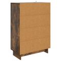 vidaXL Servírovacia skriňa Údený Dub 66 x 34,5 x 95 cm