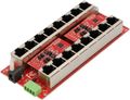 MaxLink Gigabitový 8-portový PoE panel, 802.3af/at