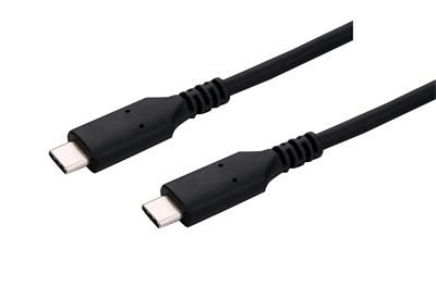 Kábel C-TECH USB 4.0, Type-C (CM/CM), PD 100 W, 40 Gbps, 0,5 m, čierny