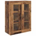 vidaXL Nástenné skrinky 2 ks Staré drevo 69,5 x 34 x 90 cm