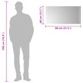 vidaXL Zrkadlo do kúpeľne s LED Priehľadná 80 x 40 cm tvrdené sklo
