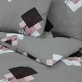 vidaXL Súprava obliečok na paplón sivá 240x220 cm bavlna