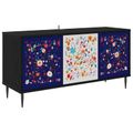 vidaXL TV skrinka MAINZ 102 x 33 x 51 cm Čierny dub Kompozitné drevo