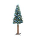 vidaXL Úzky vianočný stromček Zelená 180 cm