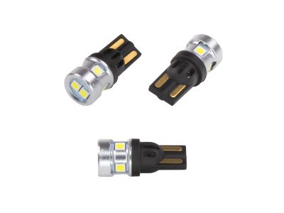 Autožiarovka LED T10 9-50V CARCLEVER 952035cb 6LED/3030SMD CAN-Bus biela 2ks