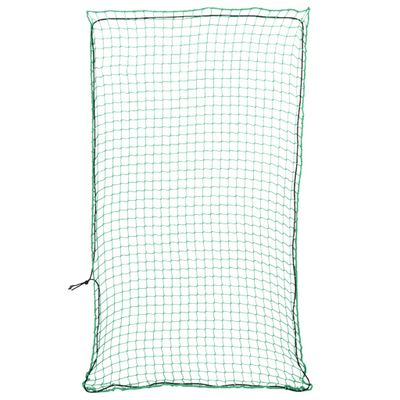 vidaXL Sieť na prívesný vozík s elastickým lanom, zelená 5x3 m, PP