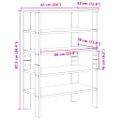 vidaXL Regál na topánky dub sonoma 61x32x87,5 cm spracované drevo