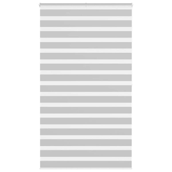 vidaXL Zebra roleta svetlosivá 135x200cm šírka látky 130,9cm polyester