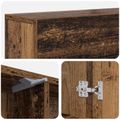 vidaXL Rám krbu Staré drevo 102 x 18 x 100,5 cm Kompozitné drevo