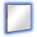 vidaXL Zrkadlo do kúpeľne s LED Staré drevo 40 x 37 x 8.5 cm