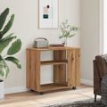 vidaXL Príručný stolík dub artisan 70x35x55 cm spracované drevo