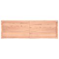 vidaXL Stolová doska bledohnedá 160x50x(2-4) cm ošetrený masívny dub