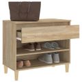 vidaXL Botník dub sonoma 70x36x60 cm spracované drevo