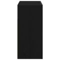vidaXL Servírovacia skriňa Čierny dub 80 x 35 x 75 cm Kompozitné drevo