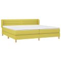 vidaXL Boxspring posteľ s matracom zelená 200x200 cm látka
