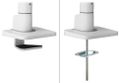 Neomounts DS70S-950WH1/Držák displeje/na stůl/17-49"/svorka+průch./VESA 100X100/nosn.18kg/plyn.píst/1 dis Držák, VESA, stolní, pro zakrivený/plochý monitor, úhloprícka 17"–49", náklon, otácení, rotace, nosnost 18kg, bílý