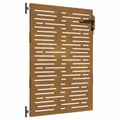 vidaXL Záhradná brána 85x150 cm, corten oceľ, štvorcový dizajn