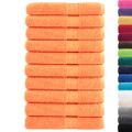 vidaXL Prémiové uteráky do sauny SOLUND 10ks oranžová 80x200cm 600g/m2