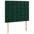 vidaXL Čelo postele tmavozelené 100x5x118/128 cm zamatové