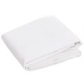 vidaXL Plachta 260 g/m² 6x8 m biela HDPE