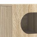 vidaXL TV skrinka ELST 100 x 35 x 40 cm Sonoma dub Kompozitné drevo