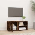vidaXL TV skrinka dymový dub 80x31,5x36 cm spracované drevo