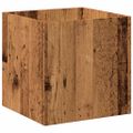 vidaXL kvetináč Old Wood 40x40x40 cm Engineered Wood