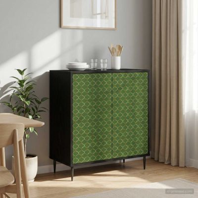 vidaXL Servírovacia skriňa GELEEN Čierny dub 69 x 33 x 76 cm